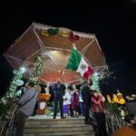 Familias disfrutan del Tradicional Grito de Independencia en Pénjamo.